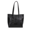 Женская сумка-шоппер Грифон цвета черный крокодил, артикул 619
