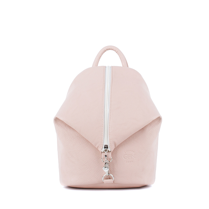 Небольшой женский городской рюкзак Грифон нежно-розового цвета, артикул 653