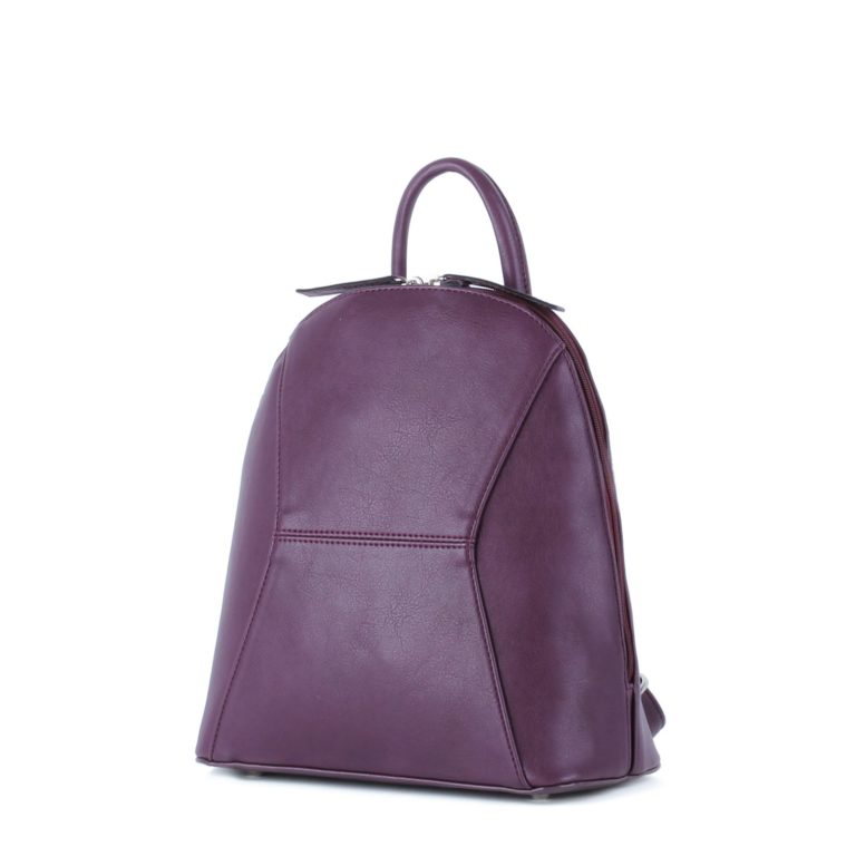 Небольшой женский городской рюкзак Грифон насыщенного бордового цвета, артикул 648