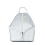 Небольшой женский городской рюкзак Грифон серебряного цвета, артикул 15С565