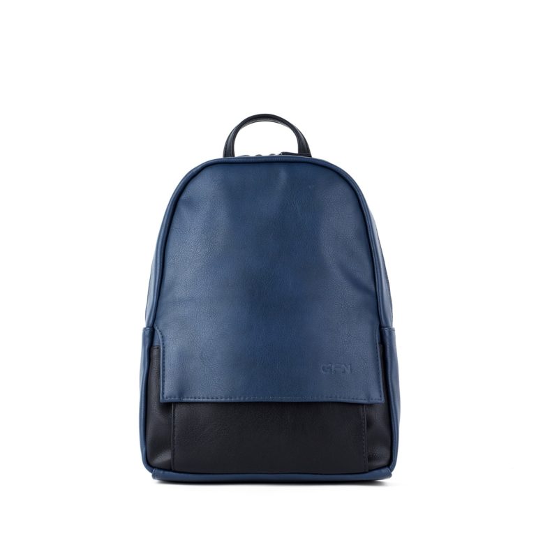 Небольшой женский городской рюкзак Грифон цвета синий /черный, артикул 15С541