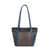 Женская сумка-шоппер Грифон черный / синий / коричневый, артикул 631