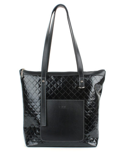 Женская сумка-шоппер Грифон черного цвета, артикул 634