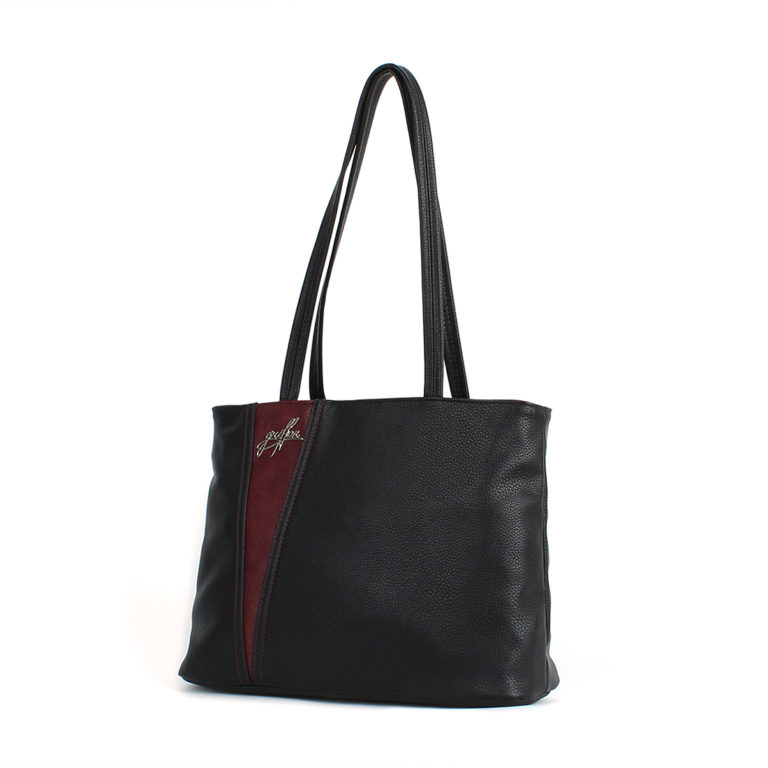 Женская сумка-шоппер Грифон черная, артикул 605
