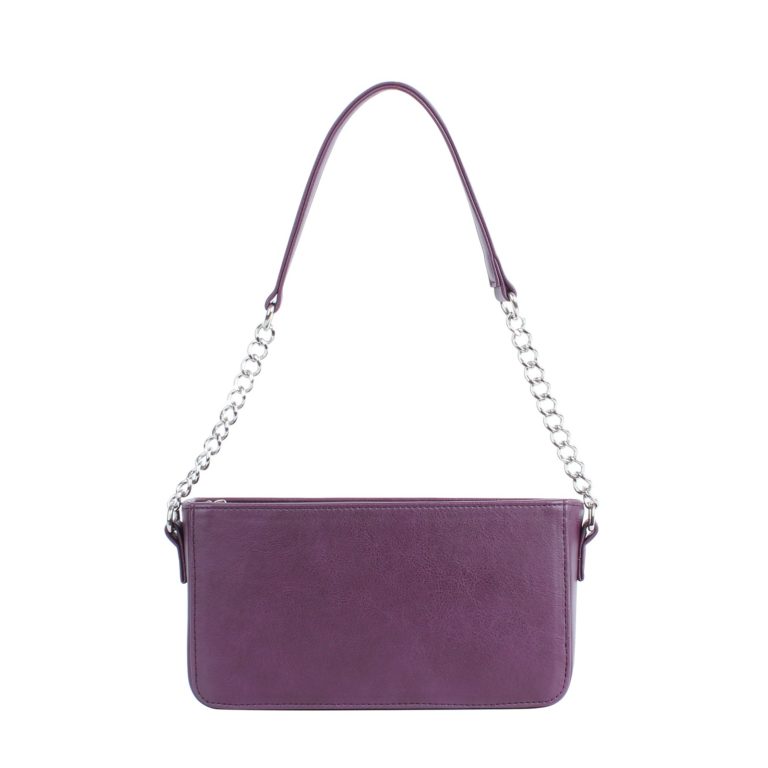 Маленькая сумка женская с цепочкой через плечо Грифон фиолетового цвета, артикул 642