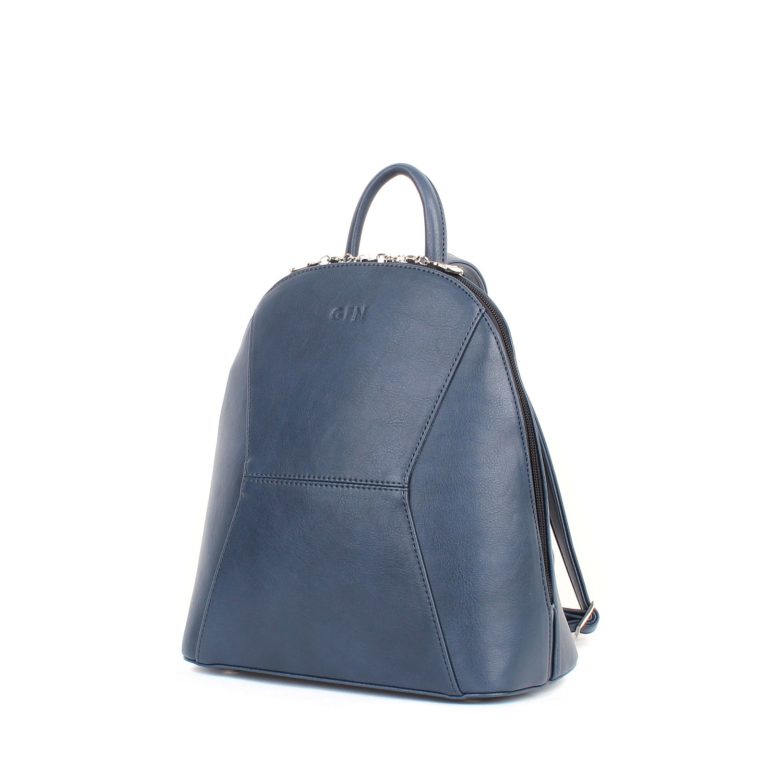 Небольшой женский городской рюкзак Грифон приглушенного синего цвета, артикул 648