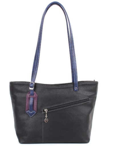 Женская сумка-шоппер Грифон черная, артикул 618