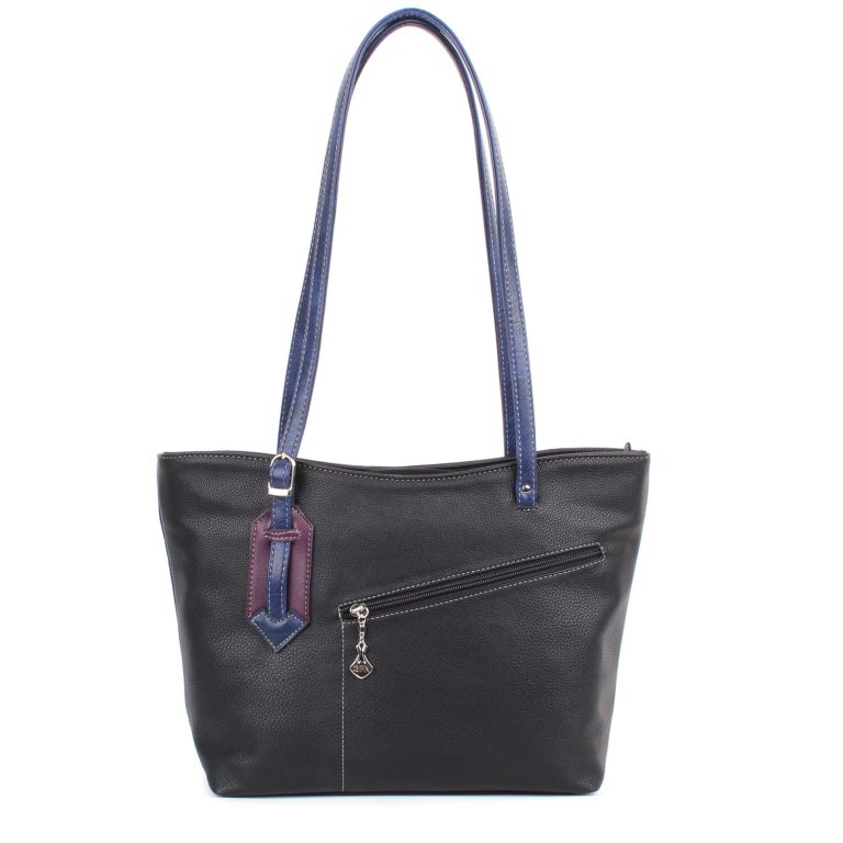 Женская сумка-шоппер Грифон черная, артикул 618