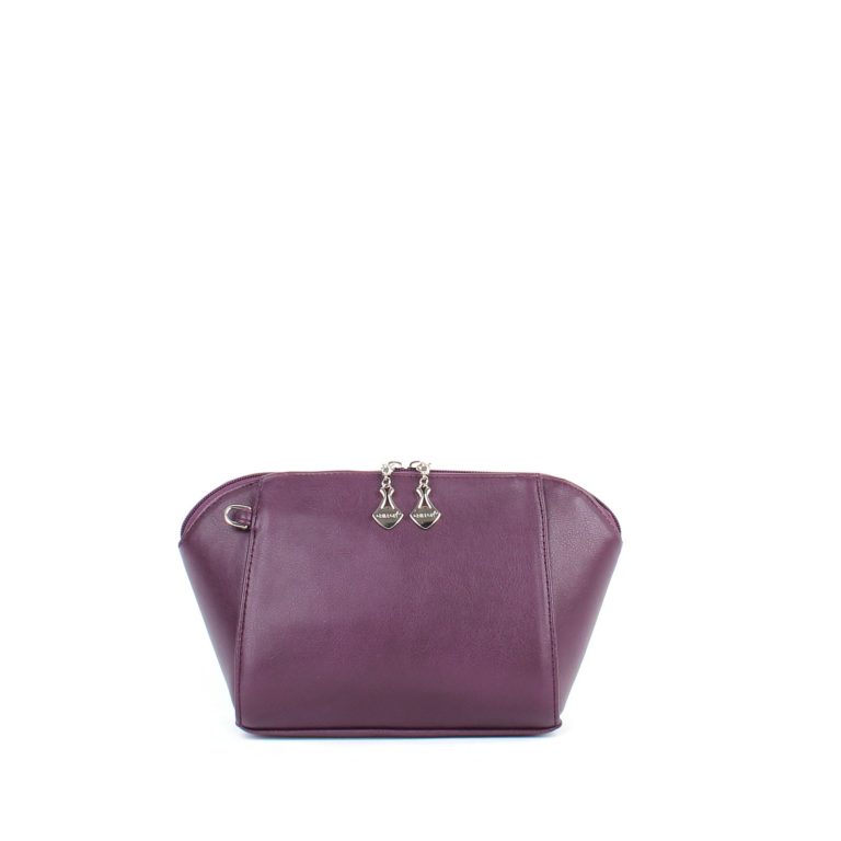 Маленькая сумка трапецевидной формы Грифон фиолетового цвета, артикул 641