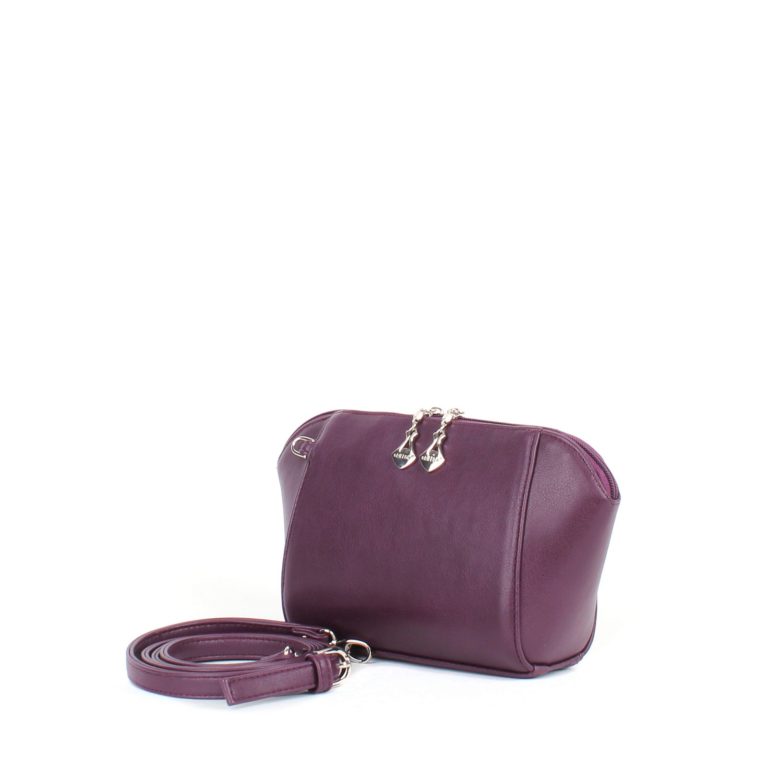 Маленькая сумка трапецевидной формы Грифон фиолетового цвета, артикул 641