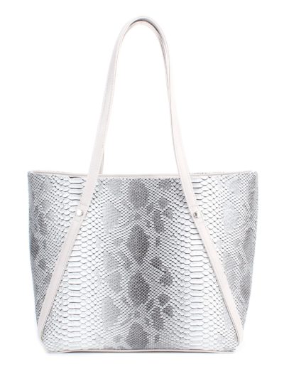Стильная женская сумка-шоппер Грифон цвета серый крокодил, артикул 623