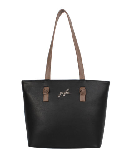Женская сумка-шоппер Грифон черная, артикул 15С599