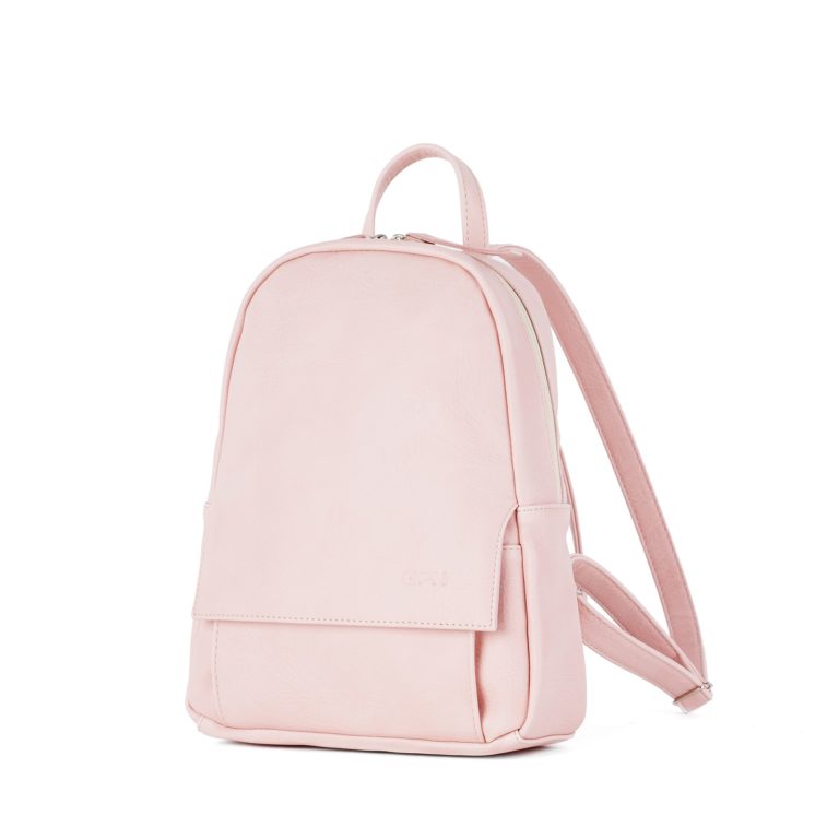 Небольшой женский городской рюкзак Грифон нежно-розового цвета, артикул 15С541