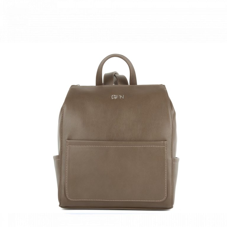 Небольшой женский городской рюкзак Грифон цвета хаки, коричневого, артикул 14С532