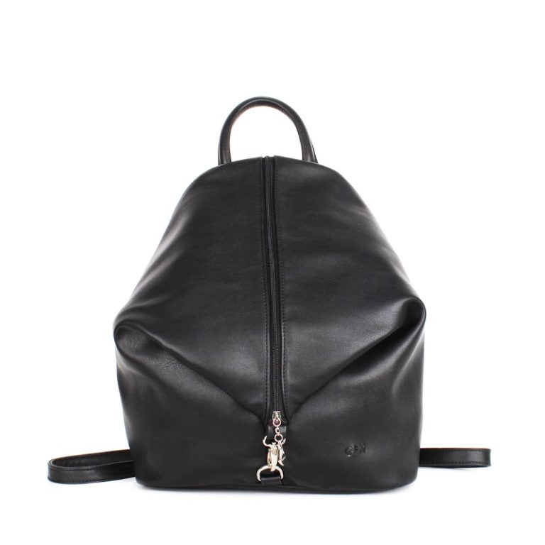 Небольшой женский городской рюкзак Грифон черного цвета, артикул 15С565